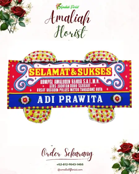 Papan Bunga Ucapan Selamat Tamedan
